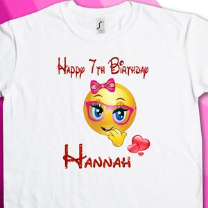 Emoticon Theme Iron On Transfer Birthday Shirt Design - DIGITAL FILE ONLY!