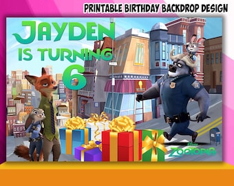 Diseño de fondo de cumpleaños con temática de conejo: ¡SOLO ARCHIVO DIGITAL!