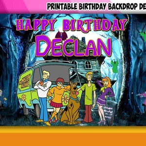 Mystery Theme Birthday Backdrop Design - DIGITAL FILE ONLY!