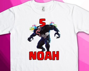 Diseño de camiseta de cumpleaños con transferencia térmica con temática de superhéroe: ¡SOLO ARCHIVO DIGITAL!
