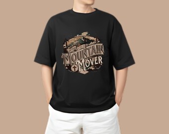 PNG de un montañista cristiano vintage, versículo bíblico para hombres (descarga digital)