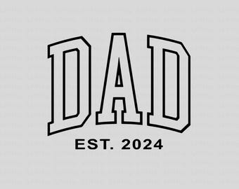 Dad Varsity Png, Father's Day Design (Digital Download)
