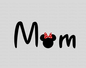 Disney Mama Png,Disney Dad Png, Minnie Disney Mom Png, Minnie Mama Png, Disney Mommy Birthday Png, Disney Family Trip Png