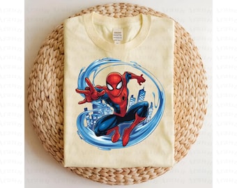 Spidey Superhero PNG, Watercolor Splash (Digital PNG Download)