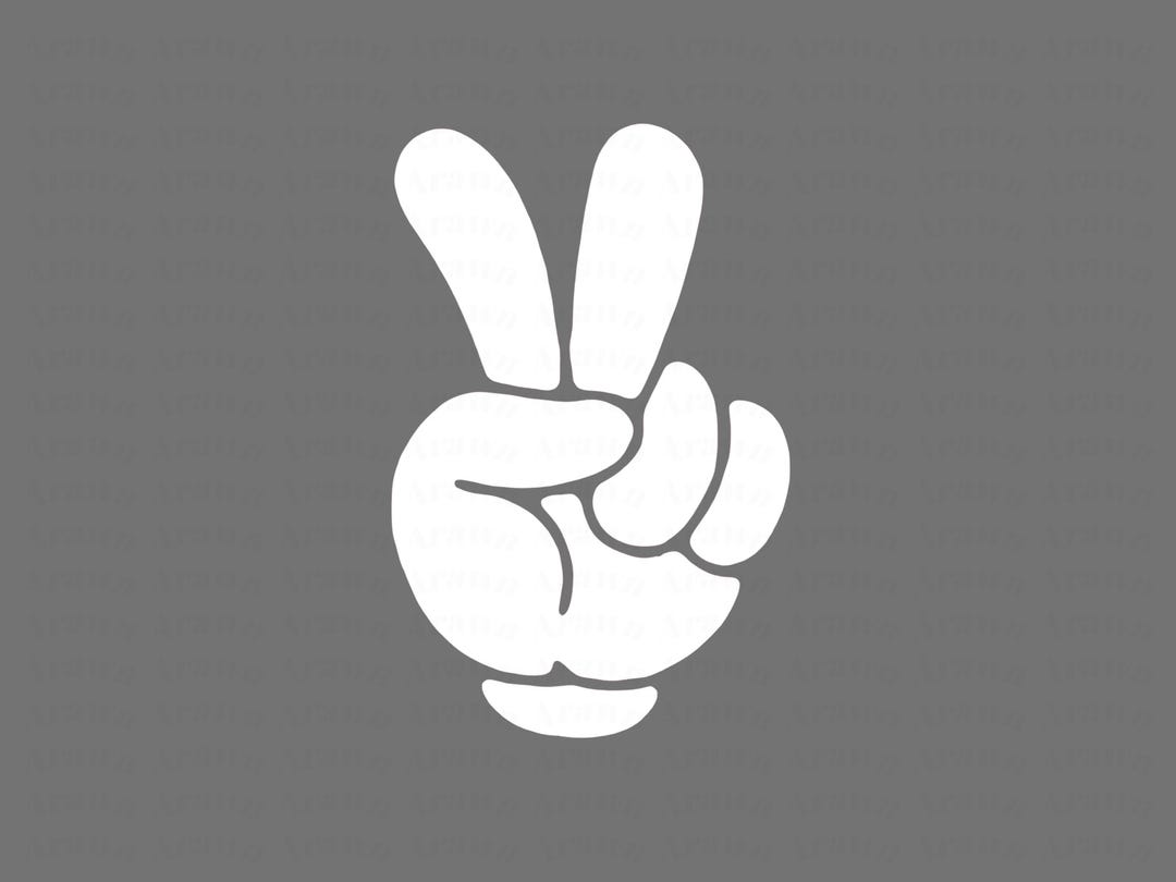 Mouse Peace Sign Mickey Mouse Glove Peace Sign, PNG, Cricut, Vinyl (digital File) - Etsy