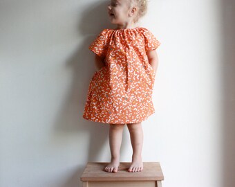 Pockets are Best Jurk / PDF-naaipatroon / Kindermaten: 12 maanden tot 5 jaar / Instant digitale download / Boerenhals / Makkelijk