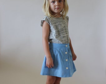 Boardwalk Skirt / PDF sewing pattern / Children's sizes 2T to 6 years / Instant download