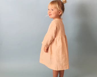 Maeve-jurk / pdf-naaipatroon en zelfstudie | Kindermaten 1/2-7/8 / Drie mouwlengteopties / Directe digitale download