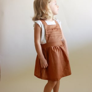 Schoolhouse Pinafore / PDF sewing pattern / sizes toddler 12m to 10/12 / Instant download image 1