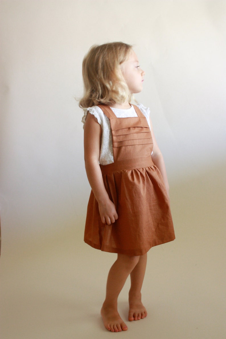Schoolhouse Pinafore / PDF sewing pattern / sizes toddler 12m to 10/12 / Instant download image 1