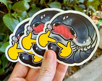 Shy Isopod Roly Poly Hand Drawn Vinyl Sticker