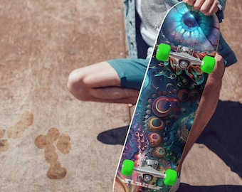 Surreal | Street art | Skateboard Deck | Slates Original Design | Custom board | Trippy