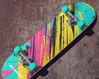 Graffiti Splash | Street art | Skateboard Deck | Slates Original Design | Custom board | Urban