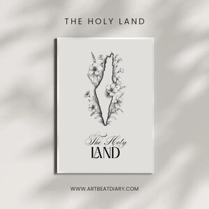 Art Digitale The Holy Land Art Minimaliste & Épuré | Format A5, A4, A3 | Décoration Intérieure | Israël | Palestine | Impression d'art déco