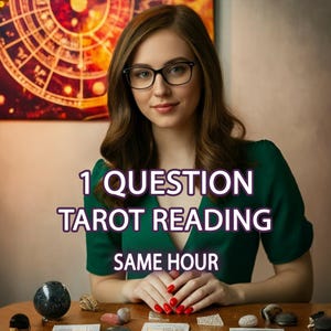 1 Frage-Tarot-Lesung, schnelle Tarot-Lesung Genaue psychische Einsichten, Eine Frage-Lesung, psychische Tarot-Lesung, Liebeslesung zur gleichen Stunde