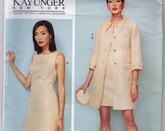 Vogue Sewing Pattern #V1537 Jacket Sheath Dress Sz 8-10-12-14-16 Bust 31-1/2 32-1/2 34 36 FF Uncut
