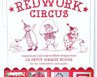 The Red Work Circus Book Craft Supply Embroidery Sewing