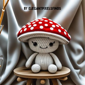 pdf mushroom pattern mushroom Buddy Crochet Pattern sew mushroom critter stitch crochet pattern  Bestseller amigurumi - step by step guide