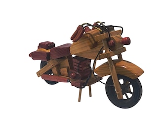 Handmade Wooden Motorcycle Collectibles / retro décor / Gifts for
