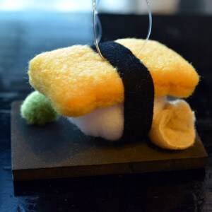 egg sushi ornament