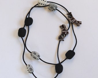 KiMonoMono necklace black/white