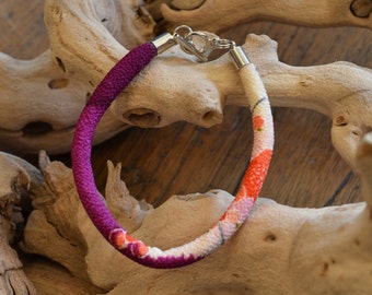 chirimen cord bracelet purple