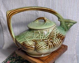 Vintage 1946 McCoy Pottery Pinecone Teapot