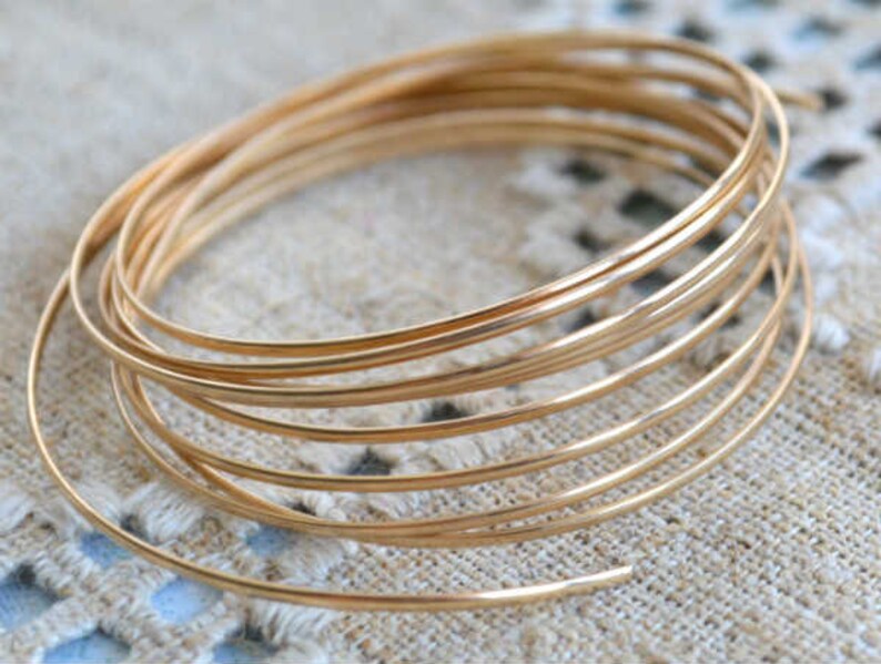 Wire 21 Gauge Round 12Kt Gold Filled 5 Feet