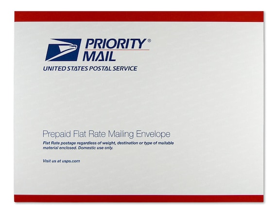 Domestic Priority Shipping Upgrade Flat Rate Envelope Usps Etsy