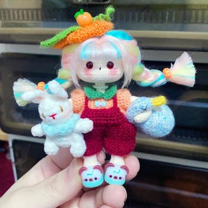 Hand-Crocheted Goose Girl – Delicate Handmade Charm|Fine Decorative Craft|Soft Mini Plush Toy | Custom Colors| Handmade Amigurumi Gift