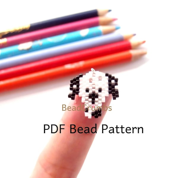 Dalmatian Dog Brick Stitch Seed Bead Animal PATTERN, PDF Digital Download P2138860