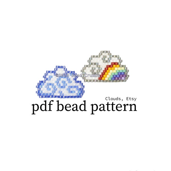 Brick Stitch Bead Muster, DIY Perlen Ohrringe Schmuck Charms, PDF Digital Download