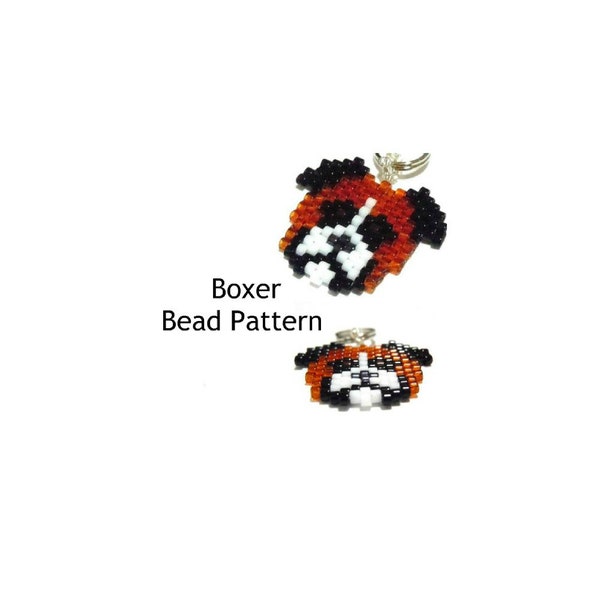 Boxer Dog Bead Pattern