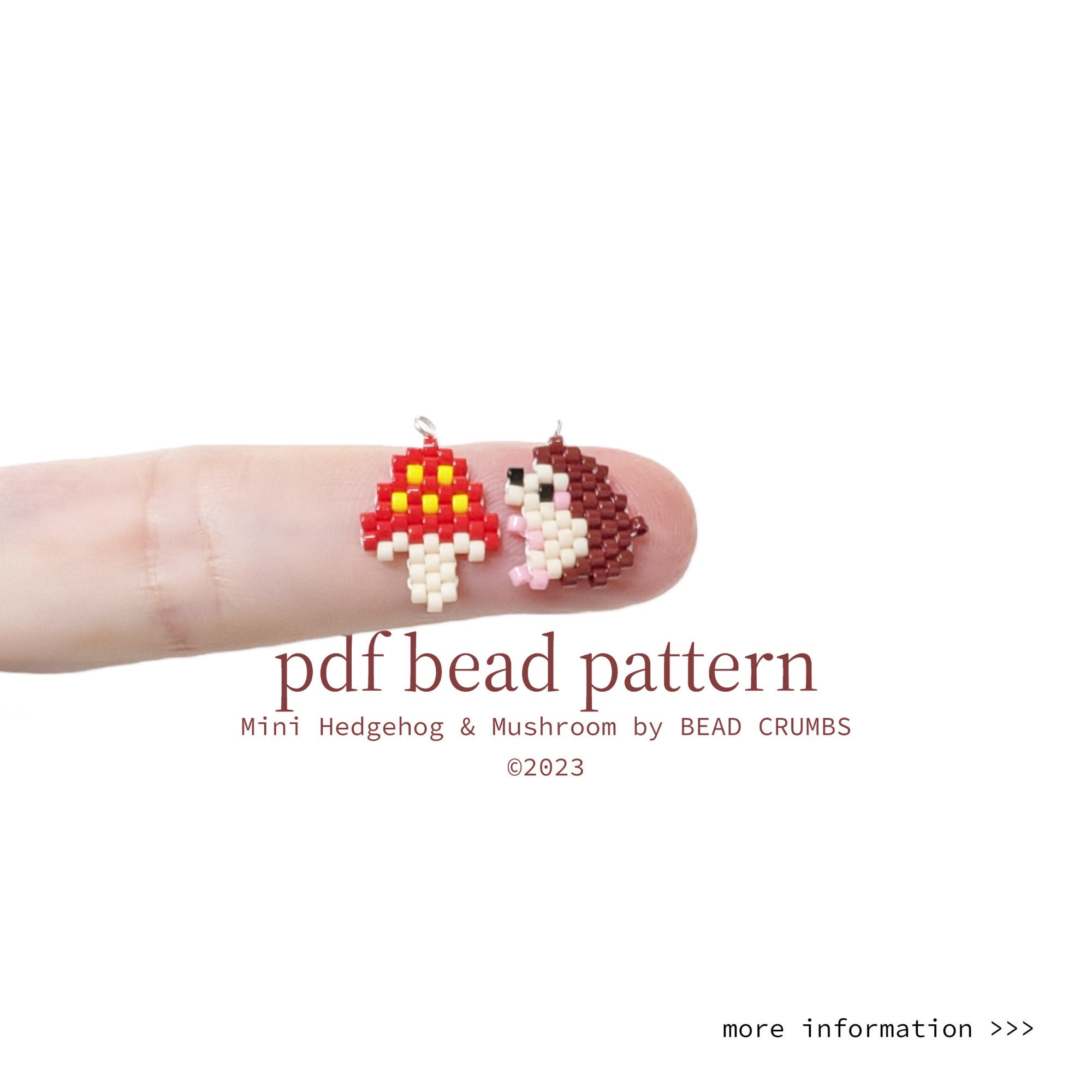 DIY Mini Perler Beads Mushroom Earrings Tutorial - Crafting on the Fly