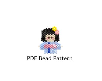Brick Stitch Japanese Doll Girls Day Bead Pattern, Hinamatsuri Miyuki Charms, PDF Digital Download - P2153672