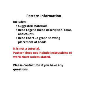 Shih Poo Dog Brick Stitch Bead Pattern, Beading Diagram for Earring Pendant Jewelry Charm, PDF Digital Download image 4