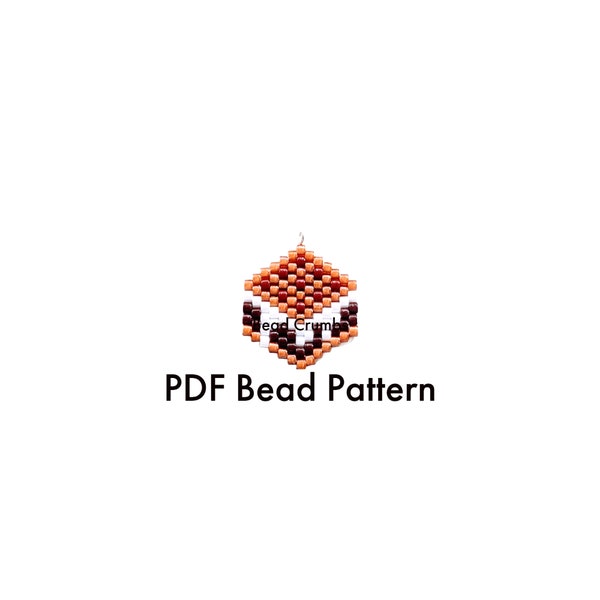 Smore Brick Stitch Bead Pattern, Cute Food Earring Charm, DIY Craft, PDF Digital Pattern P2148198