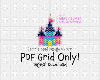 Castle Beading Grid Only, PDF Digital Download