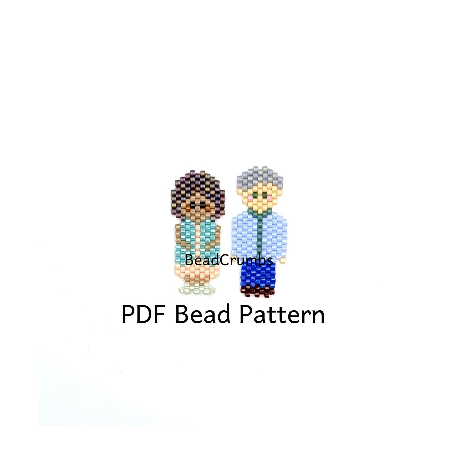 Grandparents Family Set Bead Pattern Miyuki Earring Charms - Etsy
