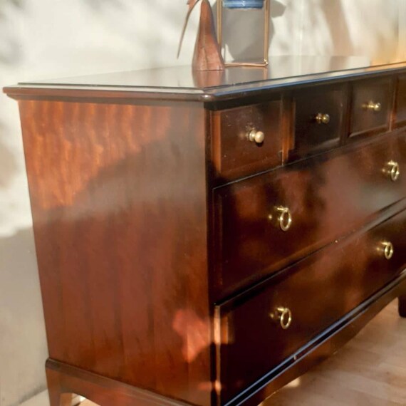 STAG Dressing Table Stool and Six Drawer Chest of Drawers for Etsy UK