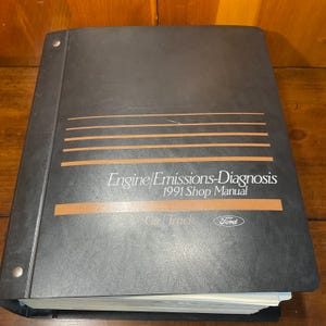 Vintage 1991 Ford Car/Truck Engine / Emissions-Diagnosis Shop Manual Original Factory Service Guide