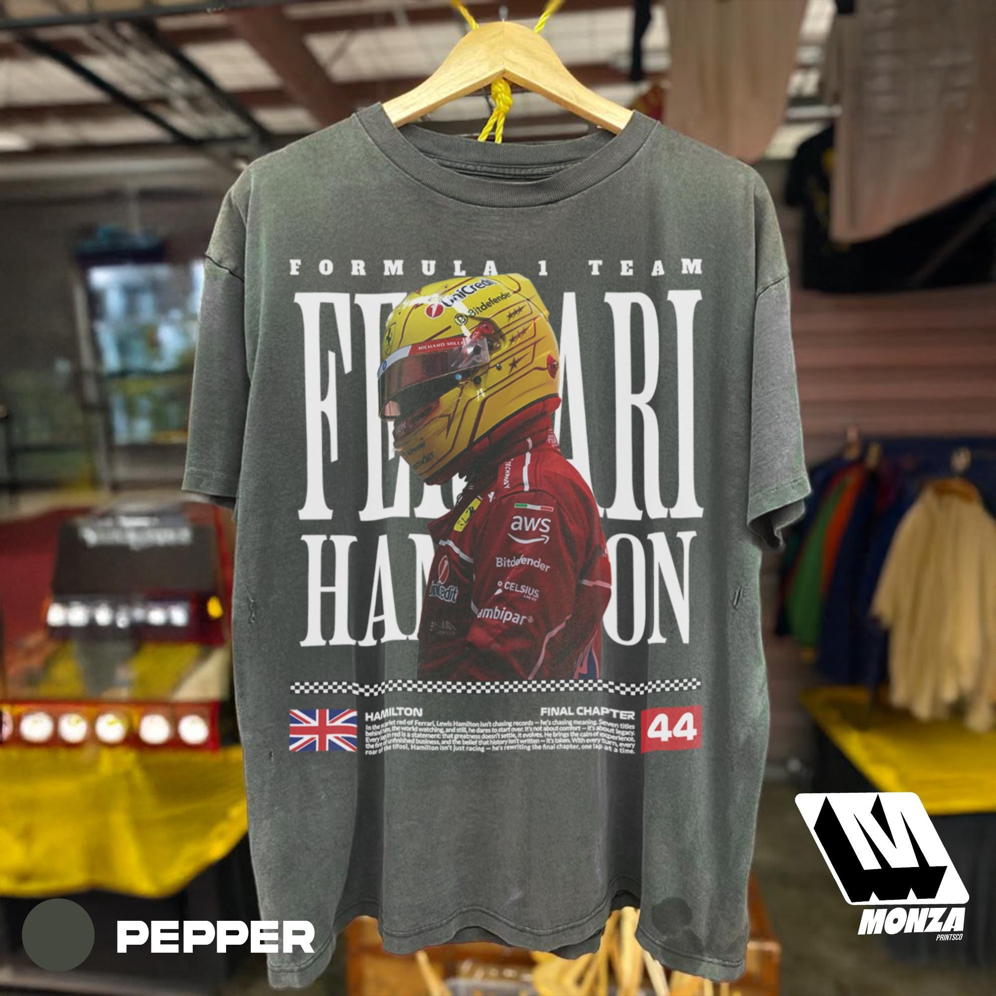 スポーツ選手 L.Hamilton 2018 Used Personal L/S Tee Lewis Hamilton Shirt - Etsy Canada