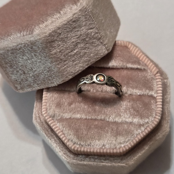 Anillo vintage para el dedo del pie en plata de ley 925 (talla 3)