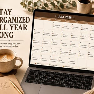 Ultimate Task Tracker Spreadsheet: 12-Month Productivity Planner (Digital Download)