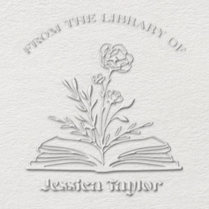 Personalized Book Embosser: Custom Library Stamp, Book Lover Gift