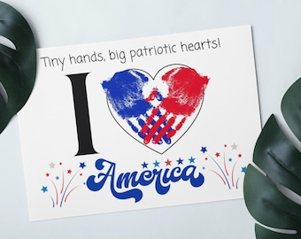 4th of July Handprint Craft: Patriotic Kids Activity (PDF Download)