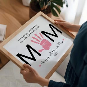 Mother's Day Handprint Art: DIY Mom Keepsake (PDF Download)