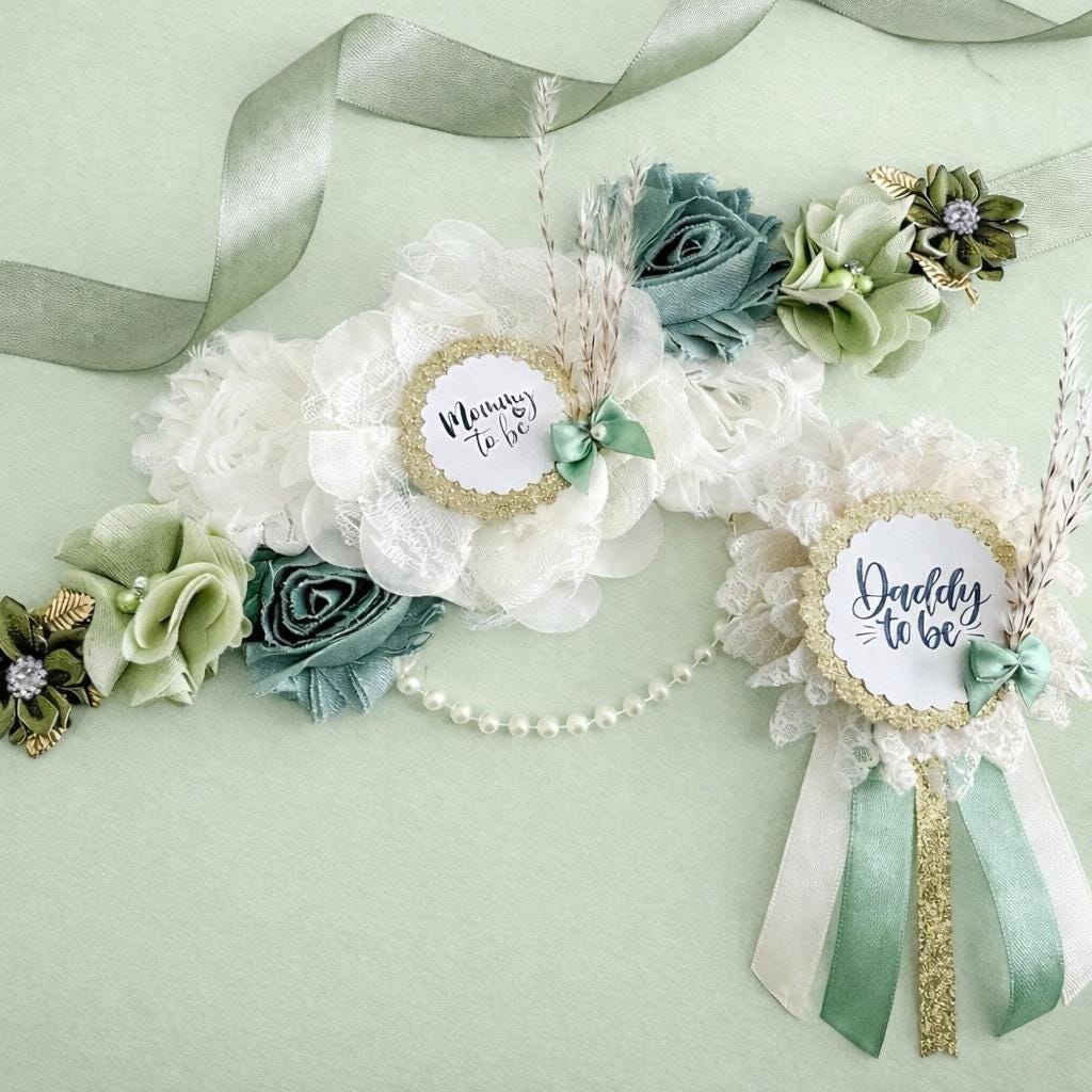 Pearl Maternity Sash - Etsy display picture 2