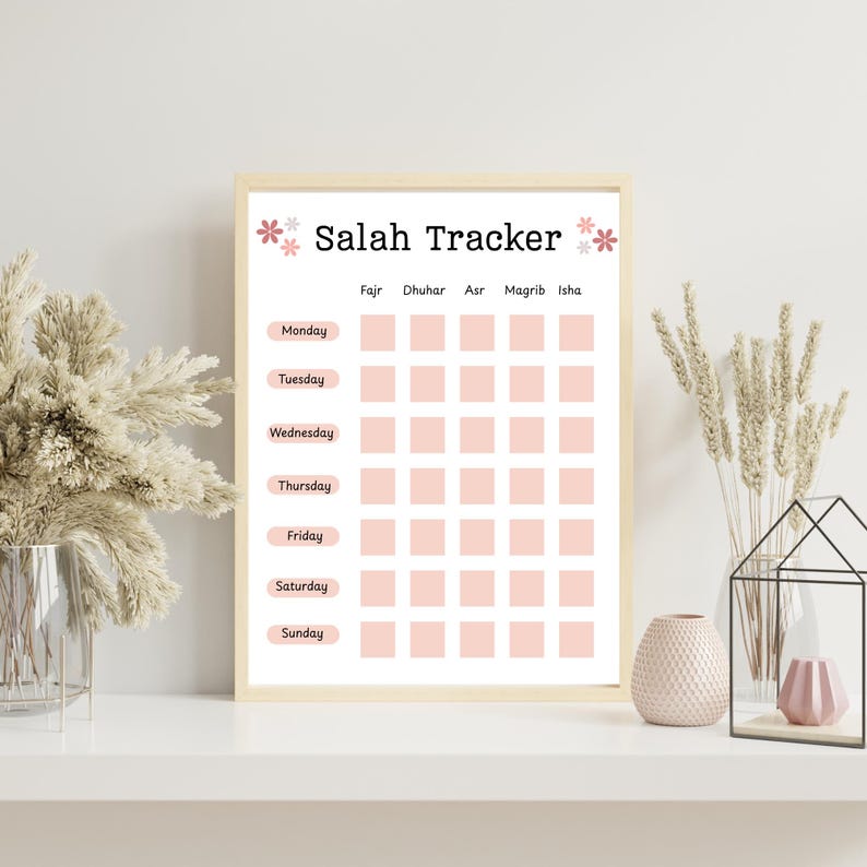 Salah Tracker Printable | Daily Prayer Tracker for Women | Islamic ...