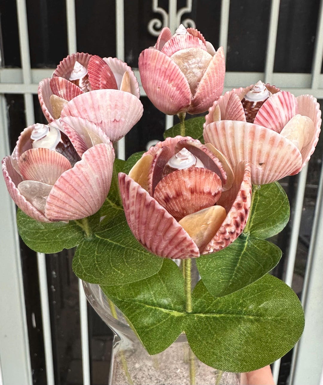 Sea Shell Rose Handmade Seashell Roses: MINI ROSE Collection With Jingle Shell ...